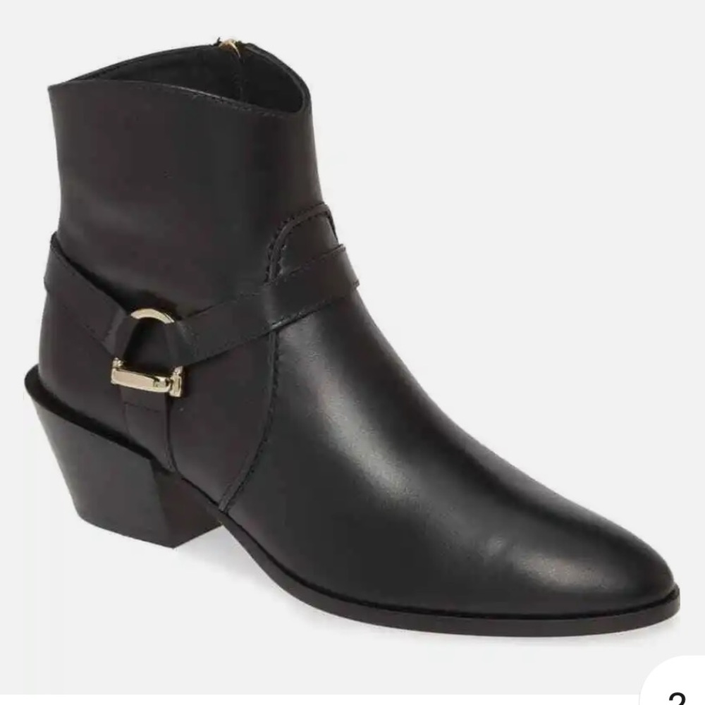 Tod's Tex Booties Leather Ankle Boots Buckles Ankle Harness